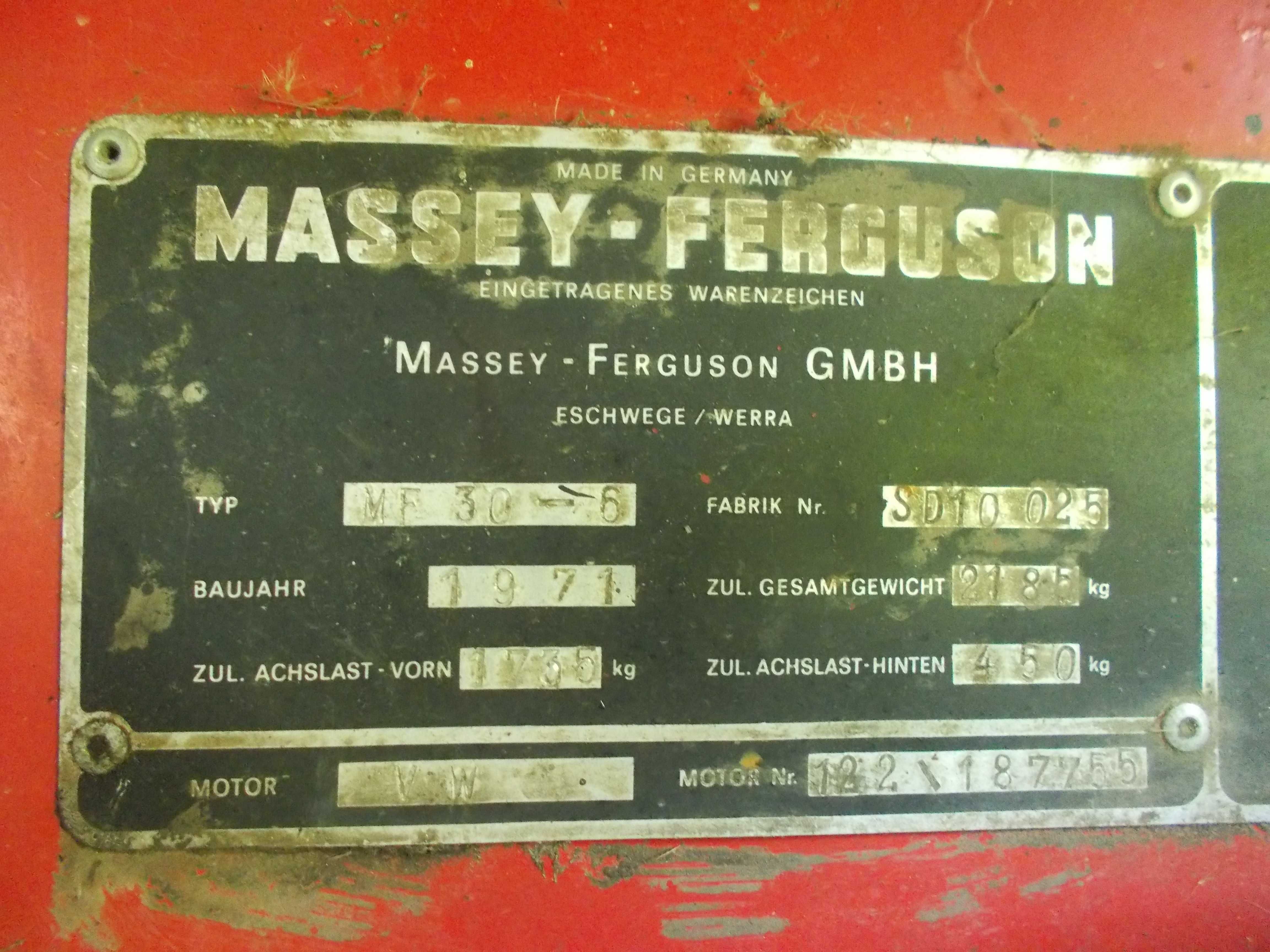 PILNIE! Sprawny Kombajn zbożowy Massey Ferguson 30 + Instrukcja!