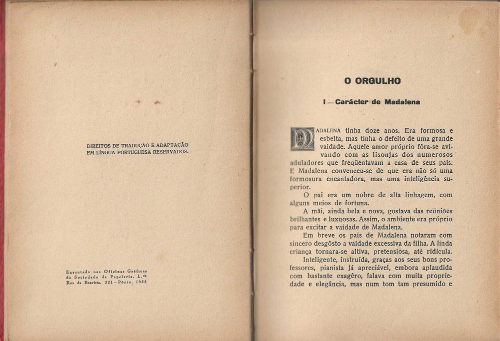 Virtudes e Defeitos - 1935