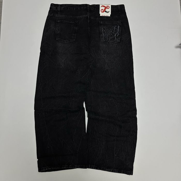 Distressed spider baggy sk8 y2k opium jeans archive широкі опіум джинс