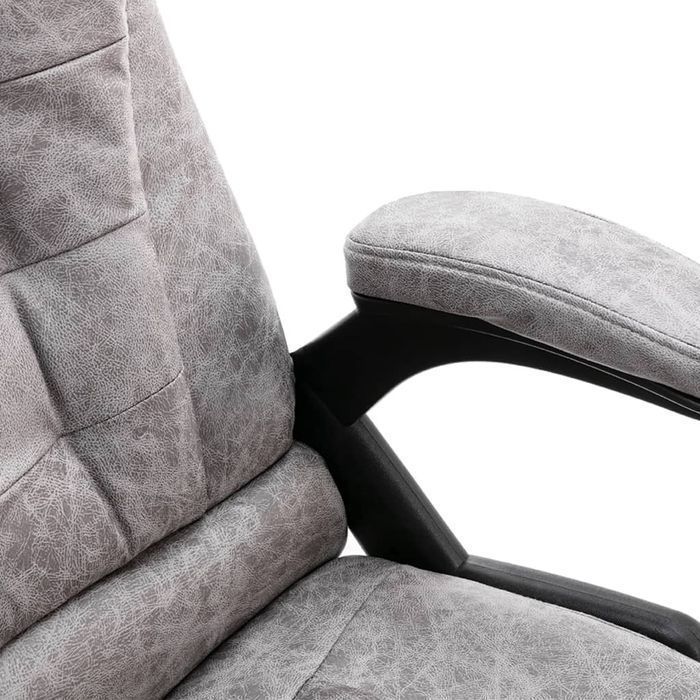 Ergonomiczne Krzesło Biurowe z Funkcją Masażu i Ogrzewania, Szare