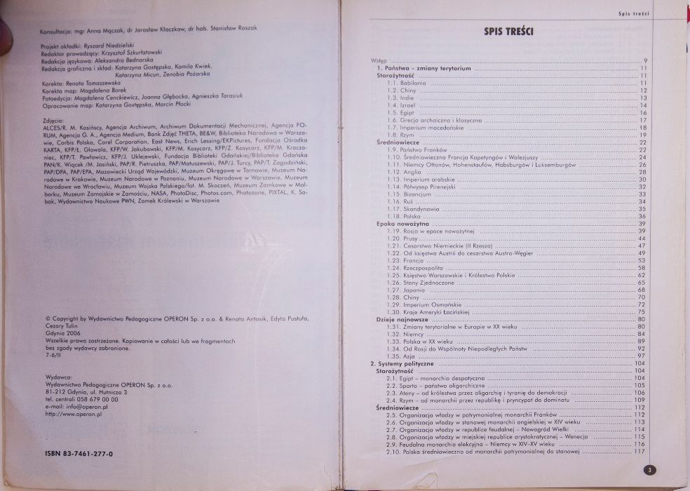 Historia Operon Vademecum Matura 2008 Matura Liceum Technikum