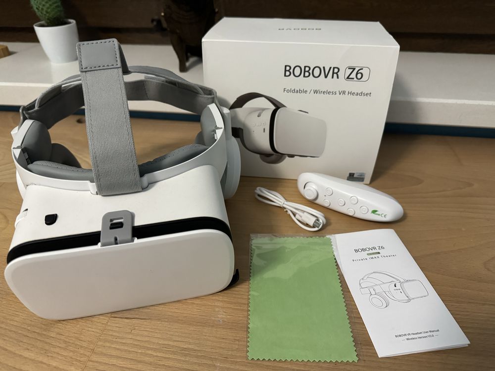 Окуляри віртуальної реальності Bobo VR Z6 з пультом (Білі)