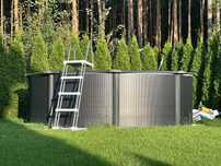 Basen GRE Graphite 3,5 x 1,2m + filtracja piaskowa 4,5m3/godz