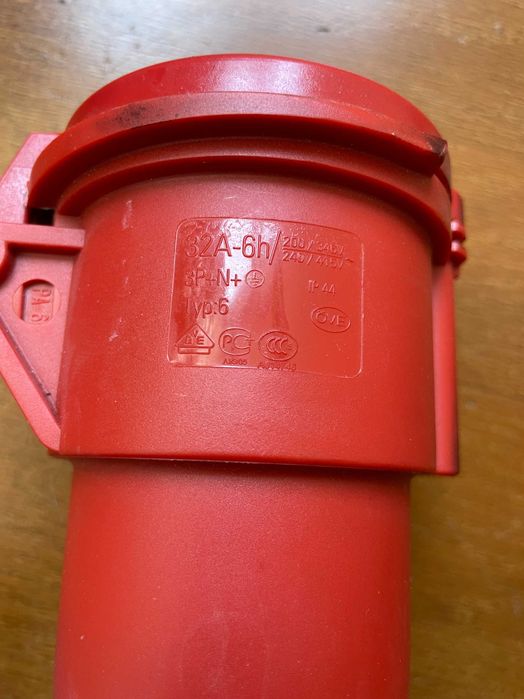 Розетка силова кабельна, вилка підключення, MENNEKES, Type 6 32А, 380В