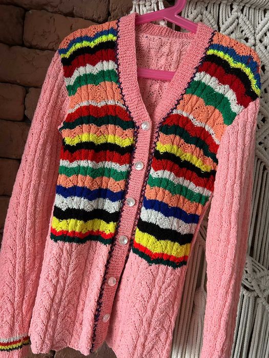 Kardigan vintage w rozmiarze 134cm