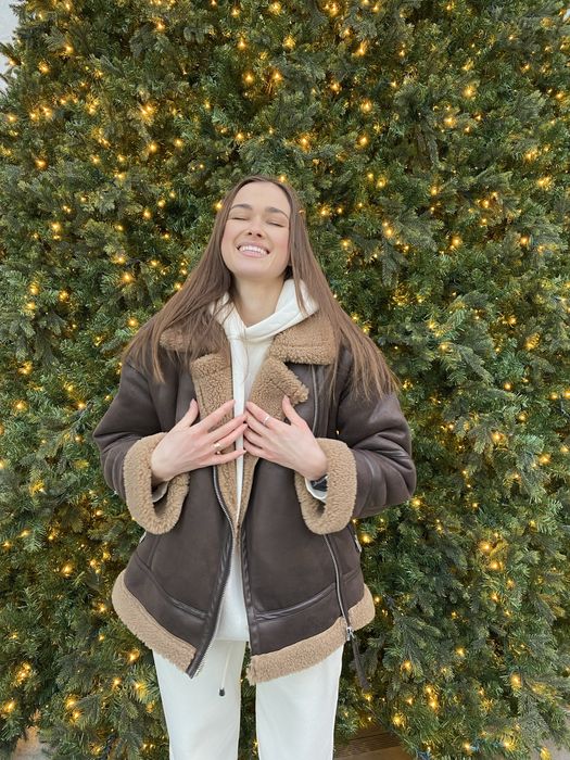 Дублянка Zara коричнева