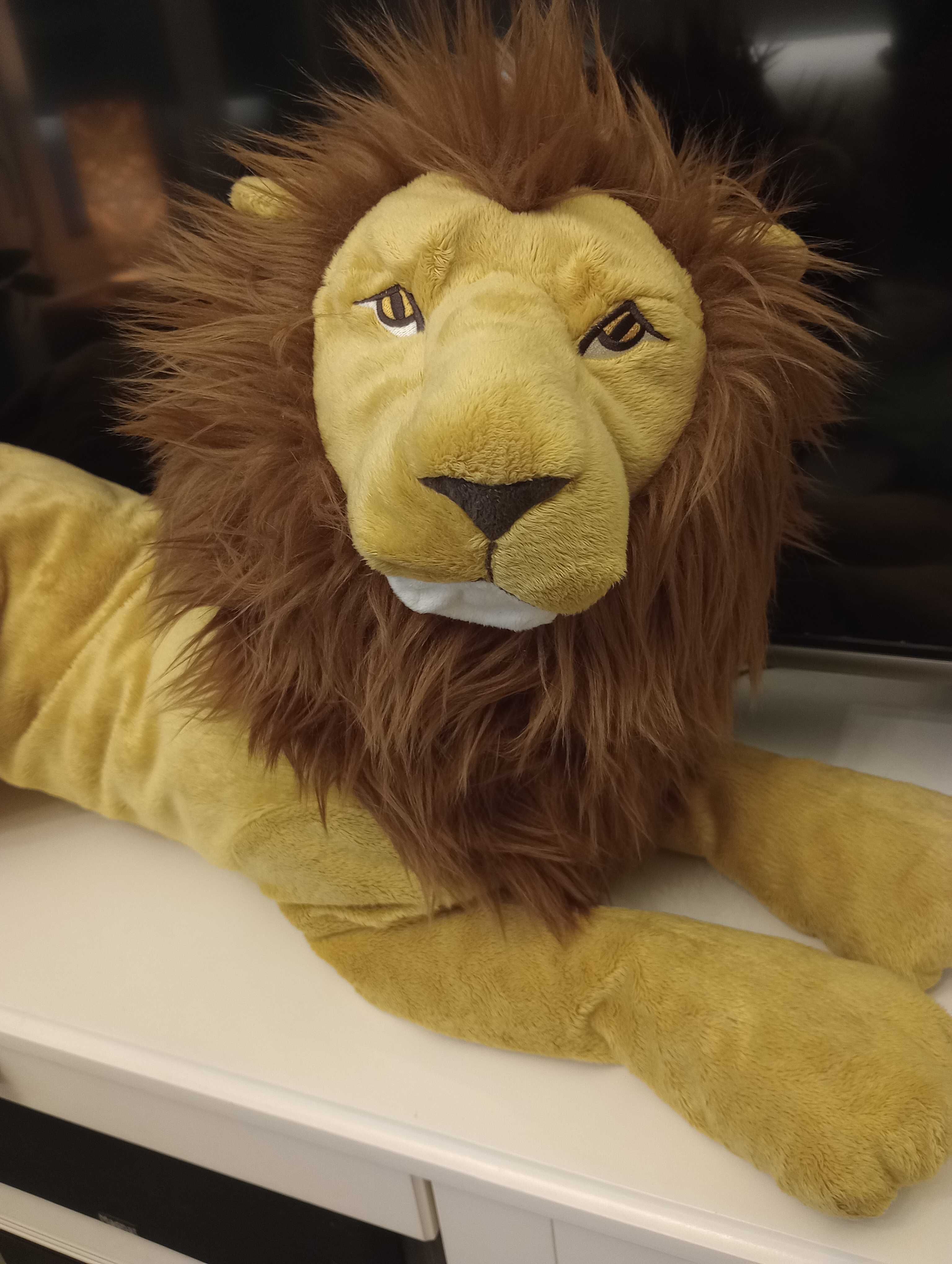 IKEA lew pluszak maskotka idealny stan GIGANT