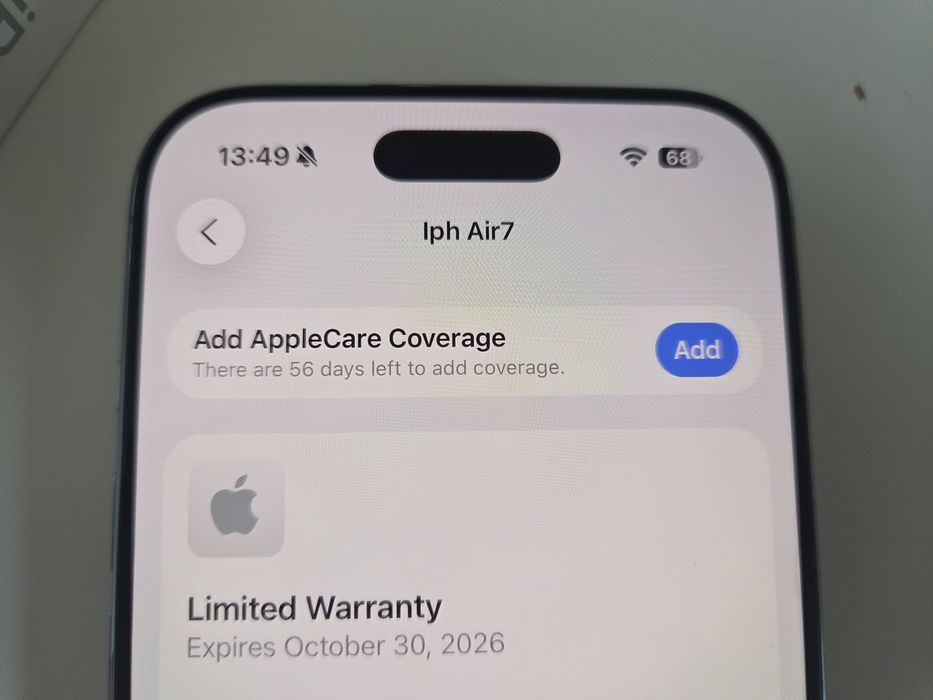 Apple iPhone Air 256 GB Sky Blue