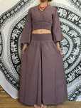 Spódnicospodnie plus top boho etno hippie