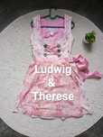 Piękna różowa sukienka folkowa Ludwig & Therese, rozmiar 36 (38) pink