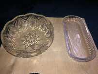 Krysztal misa 19 cm i owalny 24/10 cm