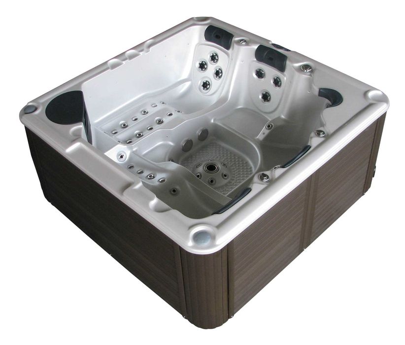 Jacuzi ogrodowe SPA Balboa 220×220×92 cm Akryl.  Pokrywa schody