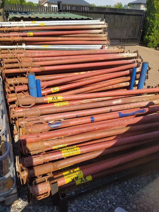 Stemple budowlane WYNAJEM, całe komplety, płyta, dźwigary, korony