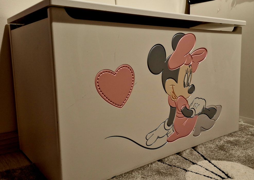 Łóżko dziecięce z szufladą na pościel, skrzynia, Meblik Minnie