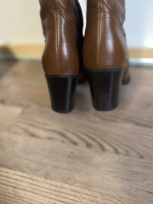 Жіночі чобітки Salamander - (коньячний) - 39р