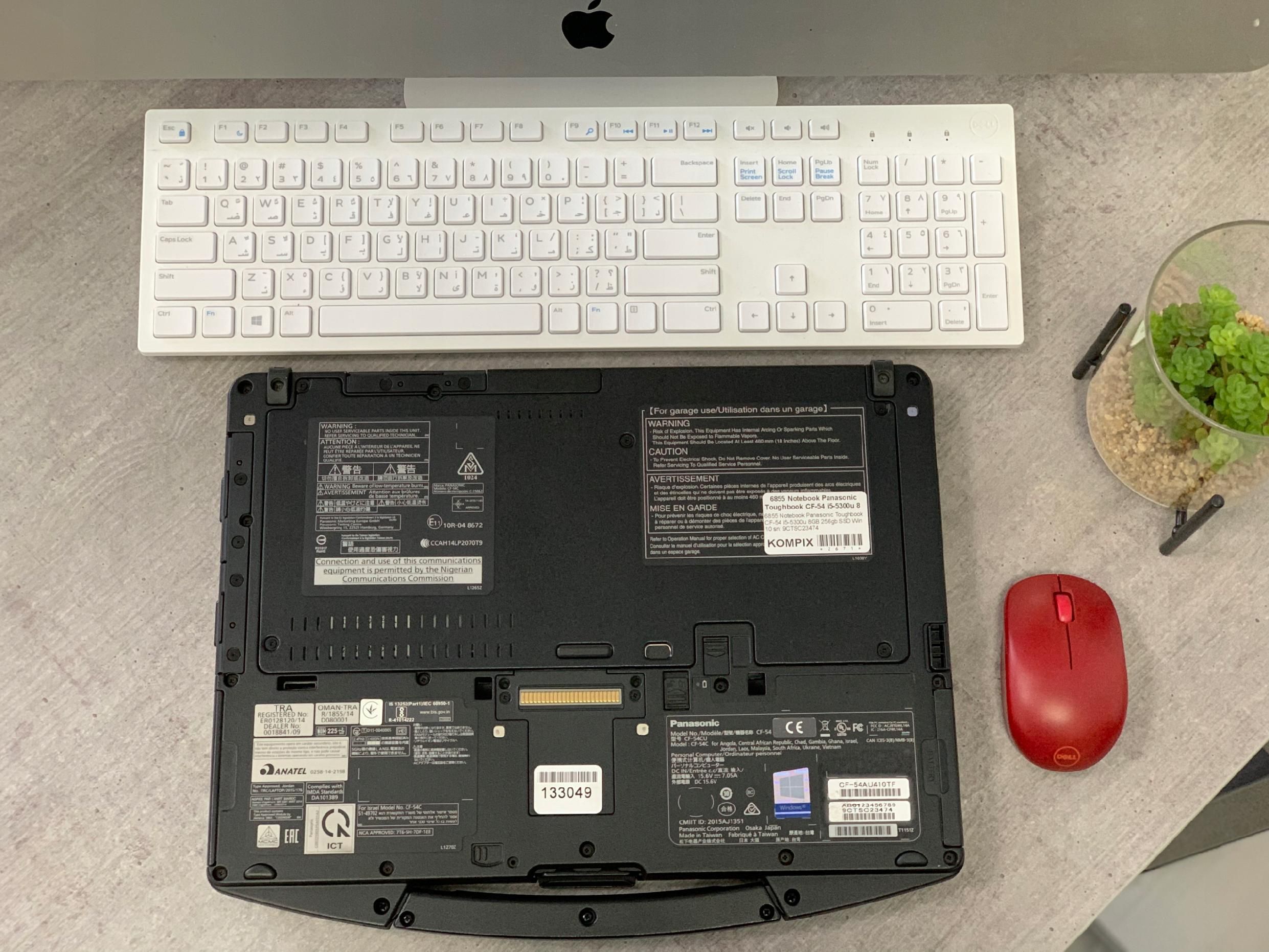 Pancerny Laptop Panasonic CF-54 i5-5300u 16GB 256SSD do Warsztatu