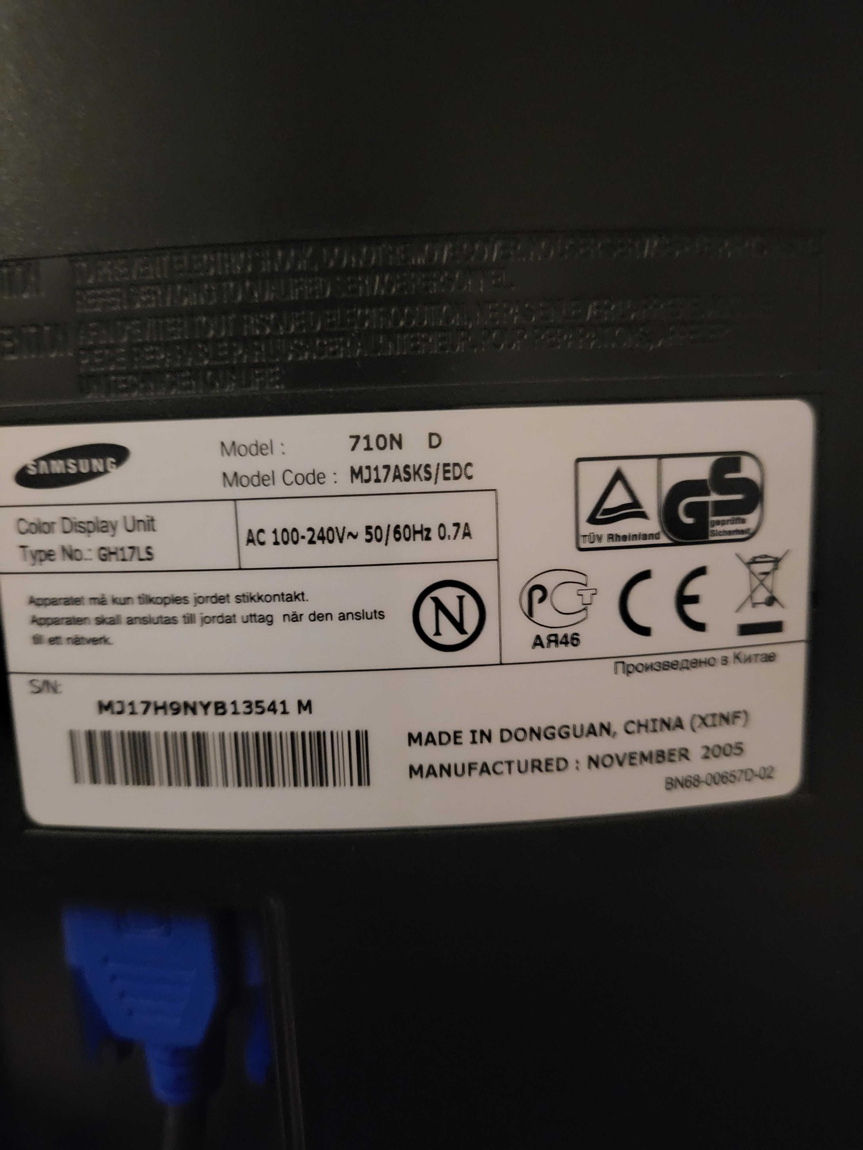 Monitor Samsung 17 cali