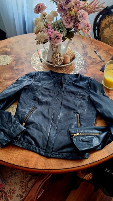 Ramoneska skórzana Mango