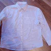 Biała koszula długi rękaw 134 - 140 cm