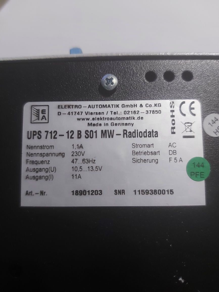 Zasilacz bezprzerwowy EA-UPS 712-12B