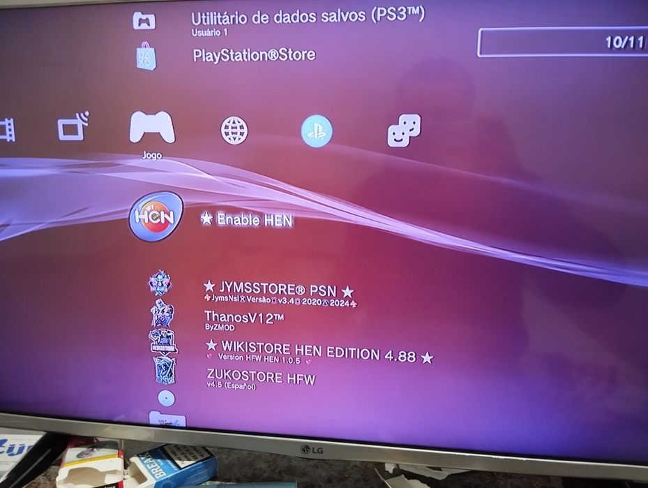 PS3 desbloqueada sem comando