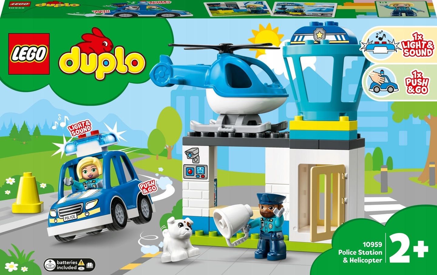 PROMOCJA! Zestaw Klocków LEGO DUPLO - Posterunek Policji i Helikopter!