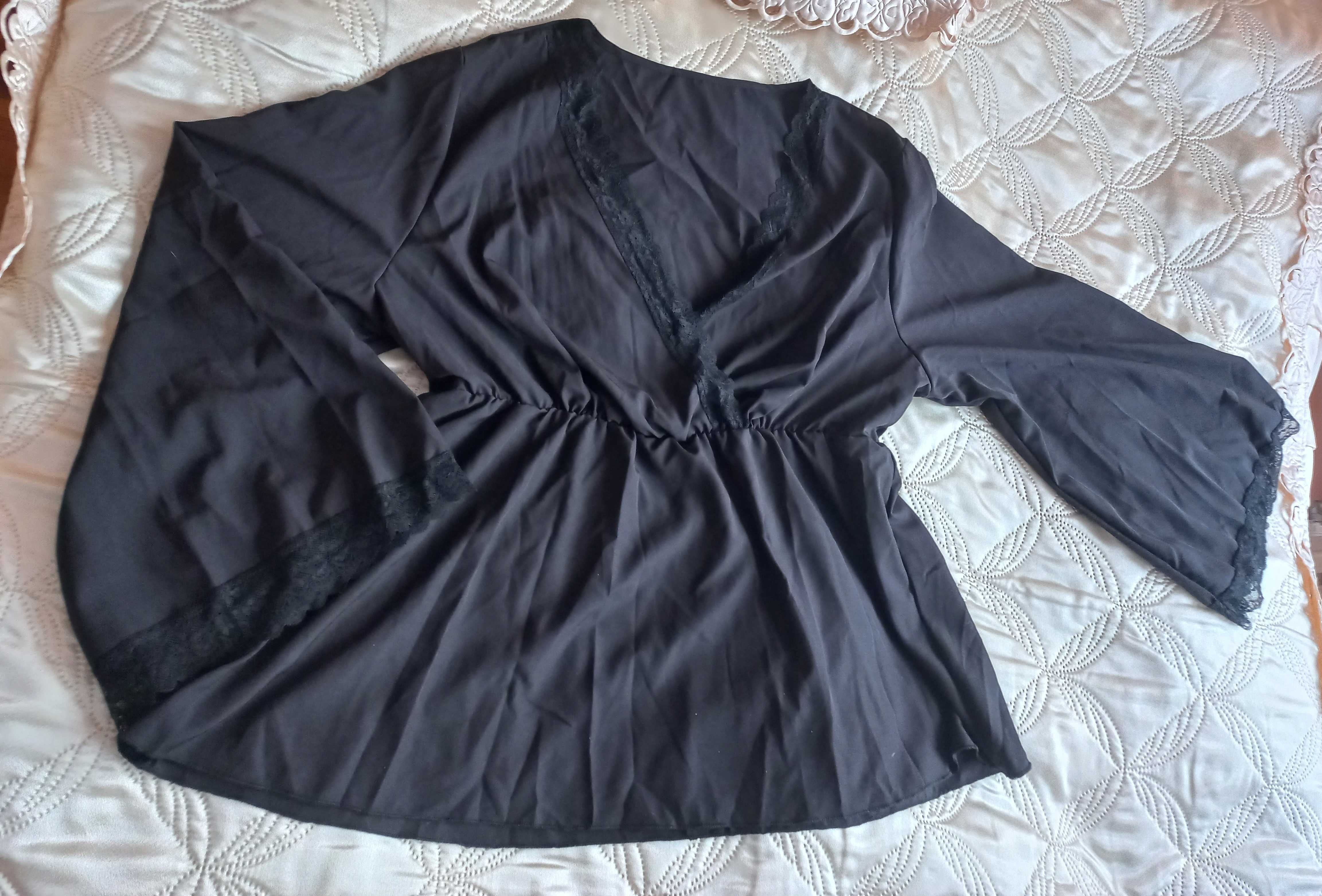 Bluzka casual rozmiar XXL - 2XL  - czarna nowa