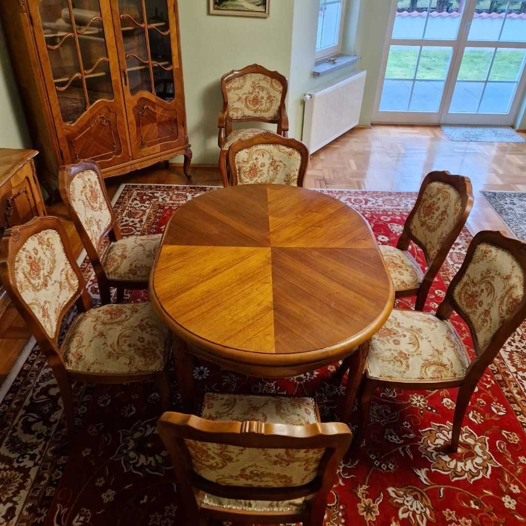 Stylowy stół z 6 krzesłami