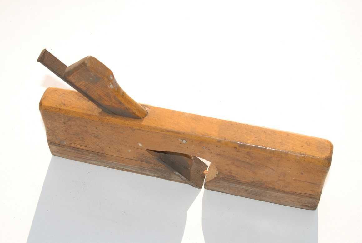 Stary drewniany strug hebel ostrze 26mm antyk