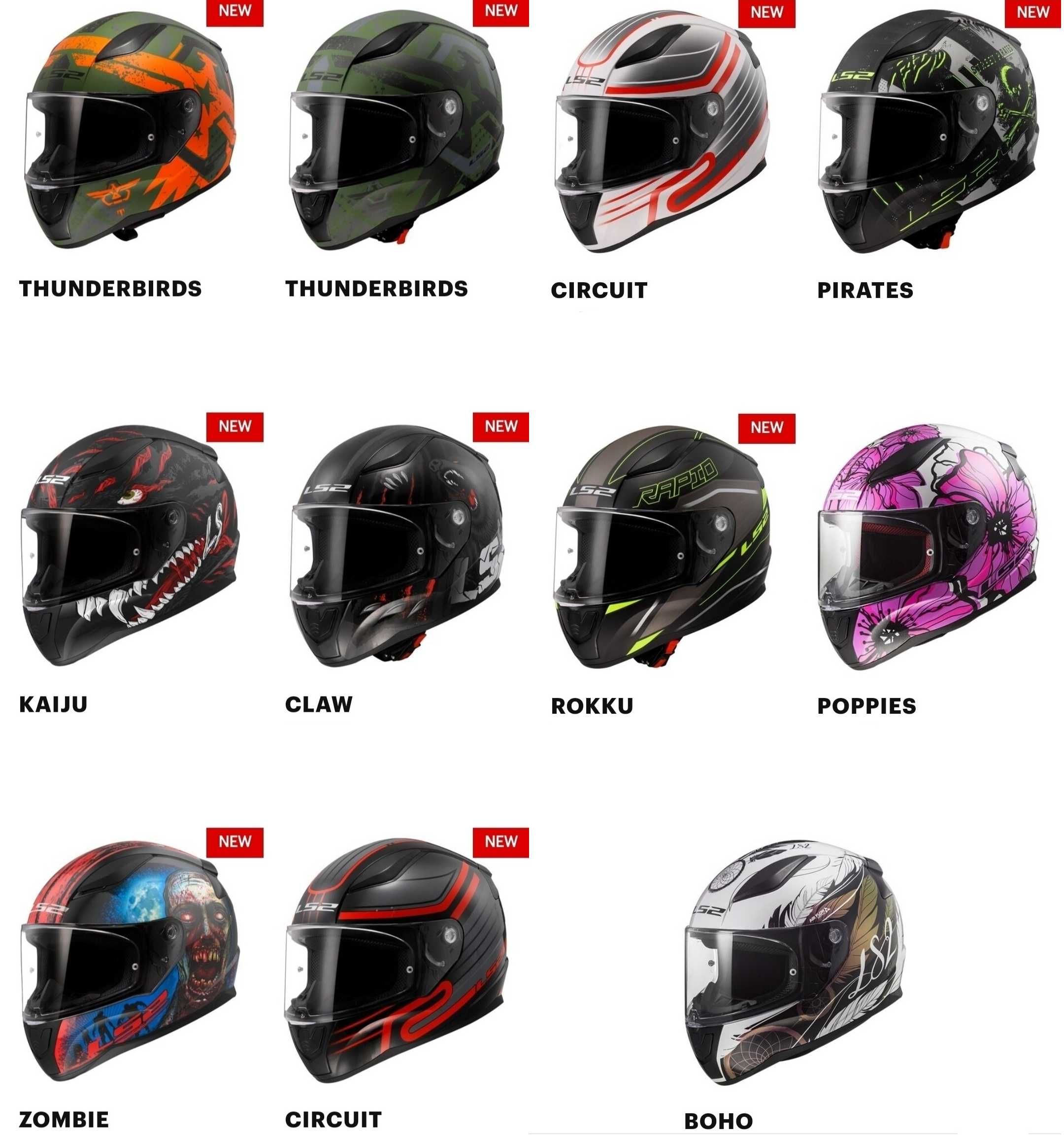 WYPRZEDAŻ Kask Integralny LS2 FF353 Rapid II Biały Połysk