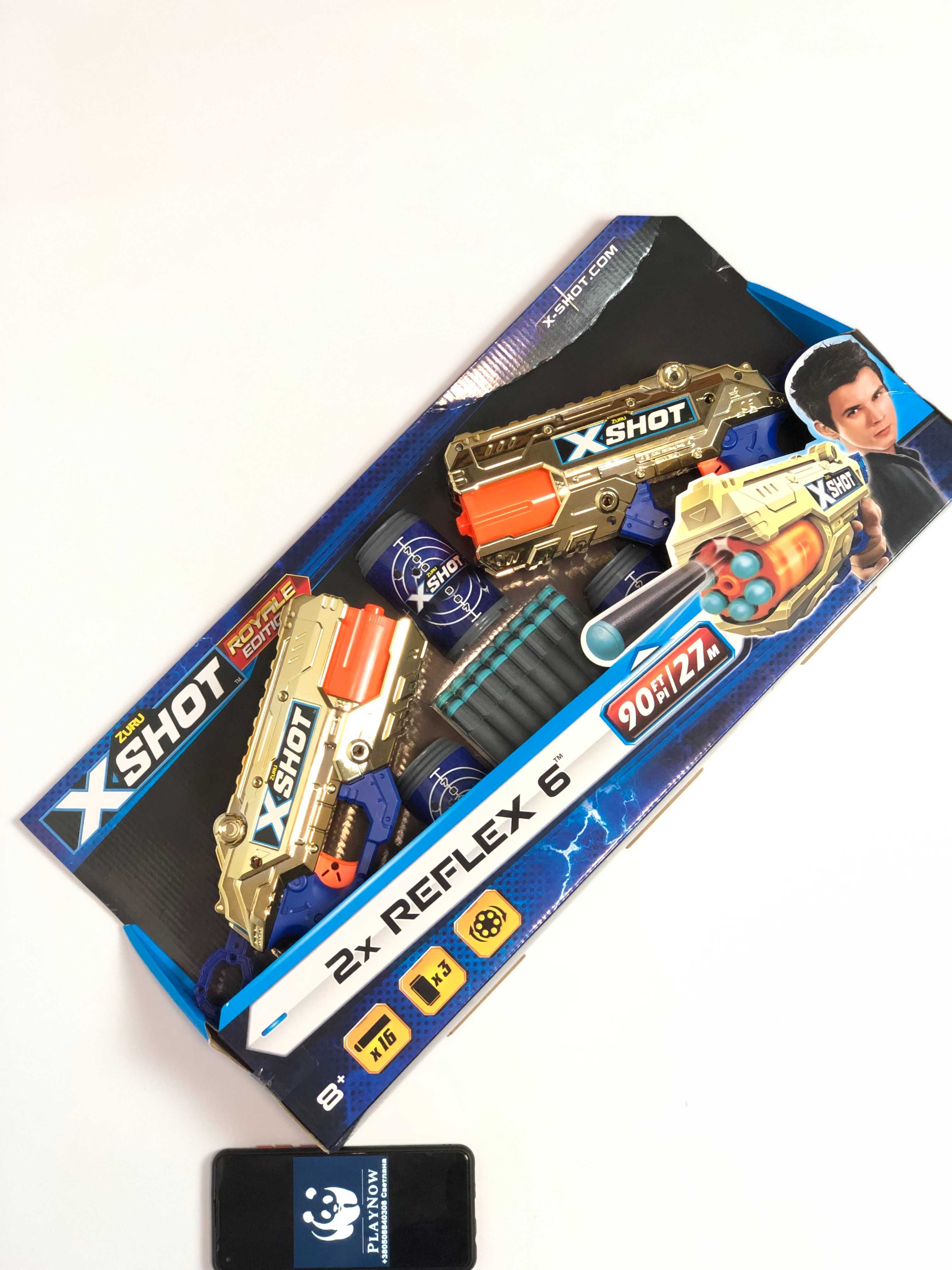 Набор 2 шт Скорострельный бластер Zuru Excel Reflex 6 Double *