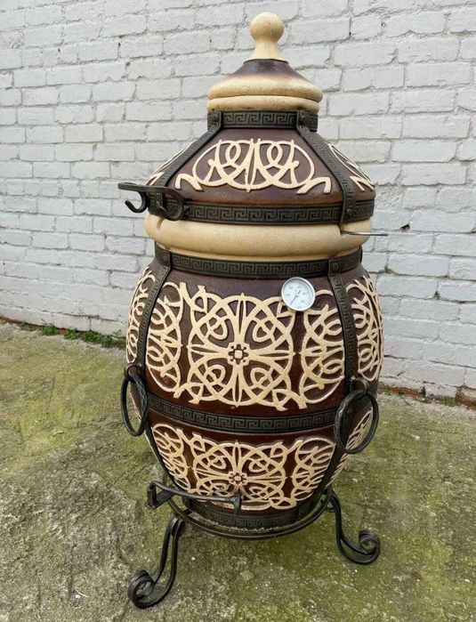 Tandoor Saffron 125L | Premium Piec z Gliny Szamotowej