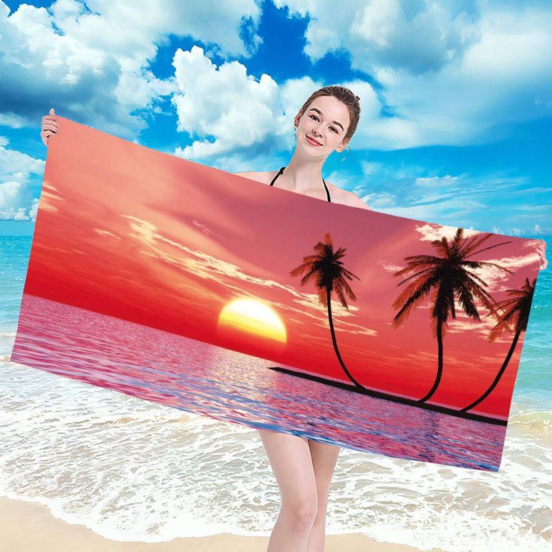 Ręcznik Plażowy Holiday Szybkoschnący Mikrofibra Kolorowy 70x140