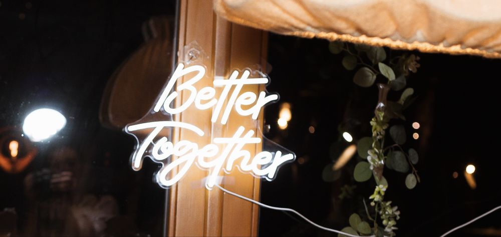 Napis LED Better Together