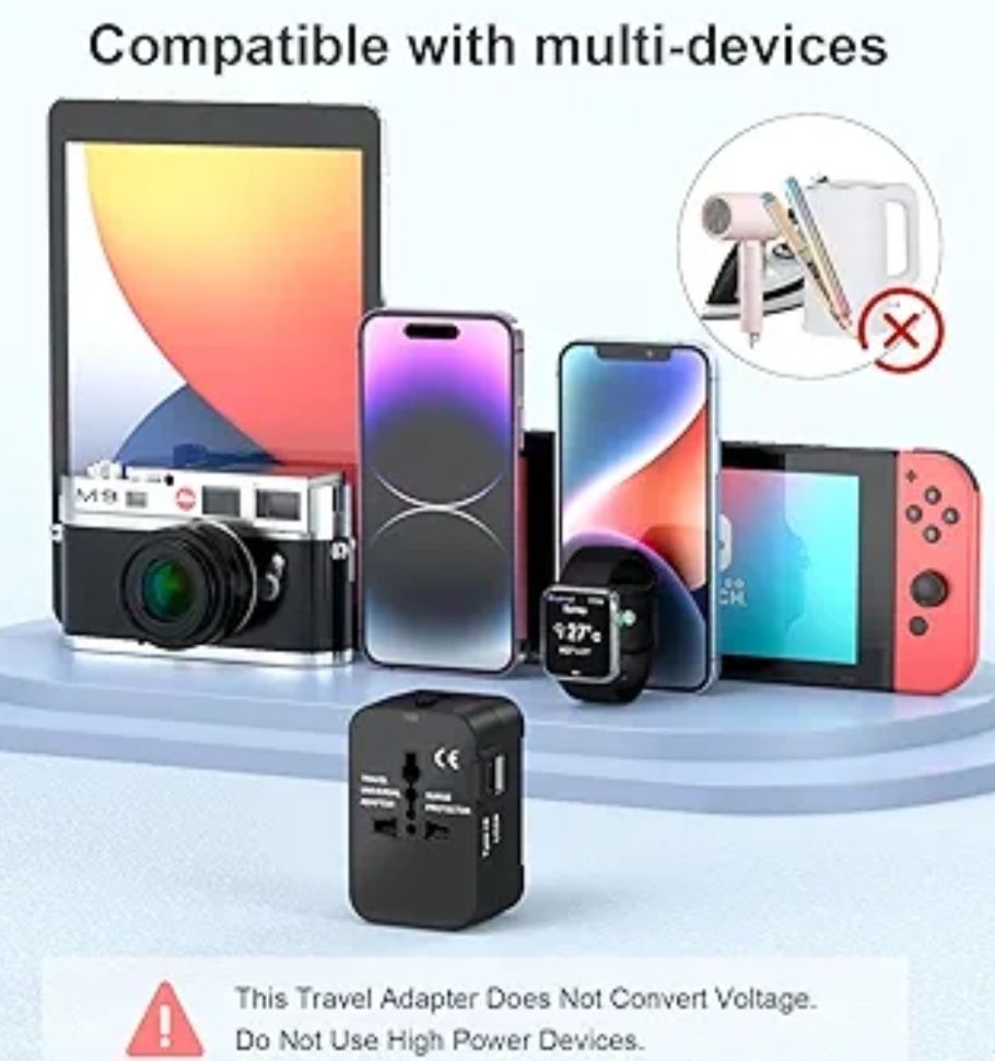 Adapter międzynarodowy adapter wtyczki z wieloma wejściami