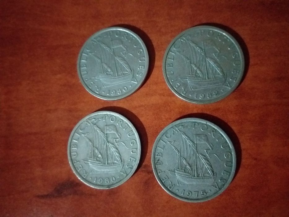 4 Moedas 5$00 (1975 até 1982)