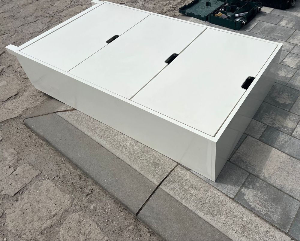 Ikea szafka na buty Szafka na buty, 3 przegrody, biały, 79x29x148