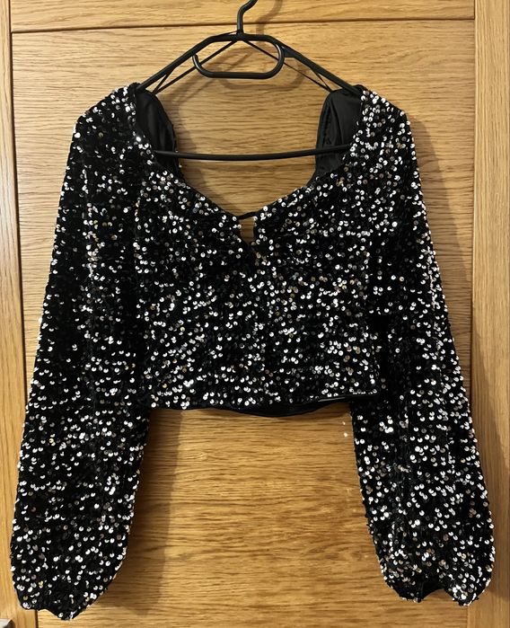 Bluzka cekinowa na Andrzejki/Sylwestra, rozmiar M, New Yorker