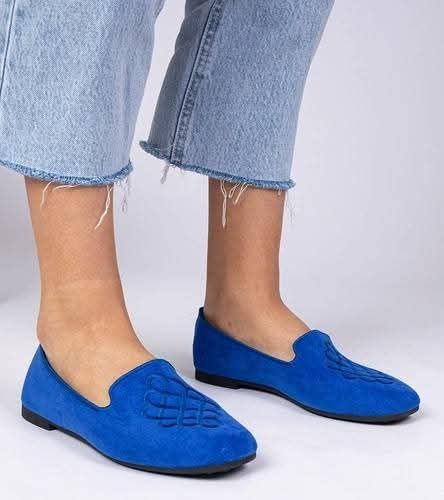 Baleriny damskie z haftem