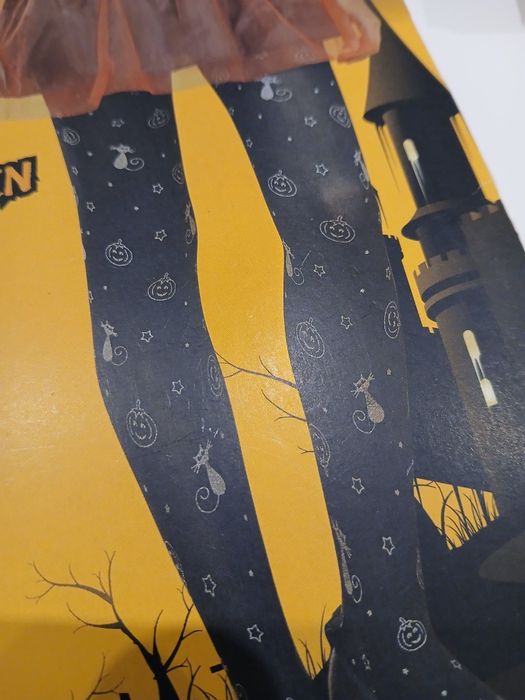 Rajstopy na halloween 13-140cm NOWE