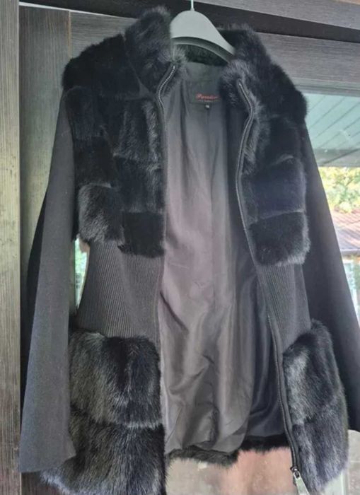 Норкова шуба трансформер,жилет 2 в 1