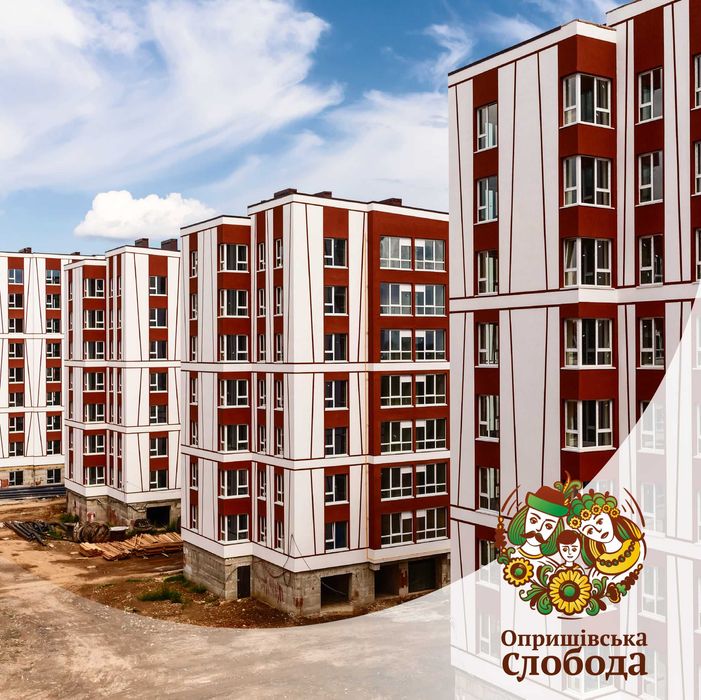 Однокімнатна квартира 38,2м з ФРАНЦУЗЬКИМ балконом Опришівська слобода