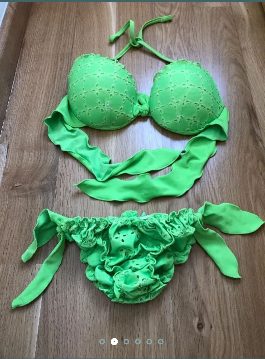 Strój kąpielowy seledynowy Calzedonia