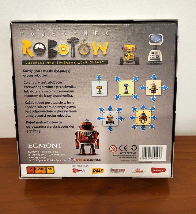 Pojedynek robotów - japońska gra logiczna wydawnictwo Egmont