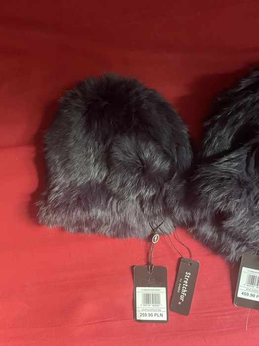 Czapka Ochnik nowa z naturalnego futerka królika