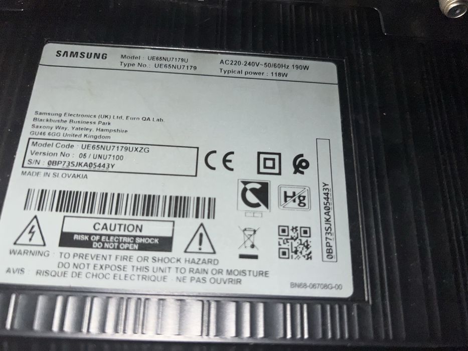 Телевізор Samsung UE65NU7179U з Німеччини