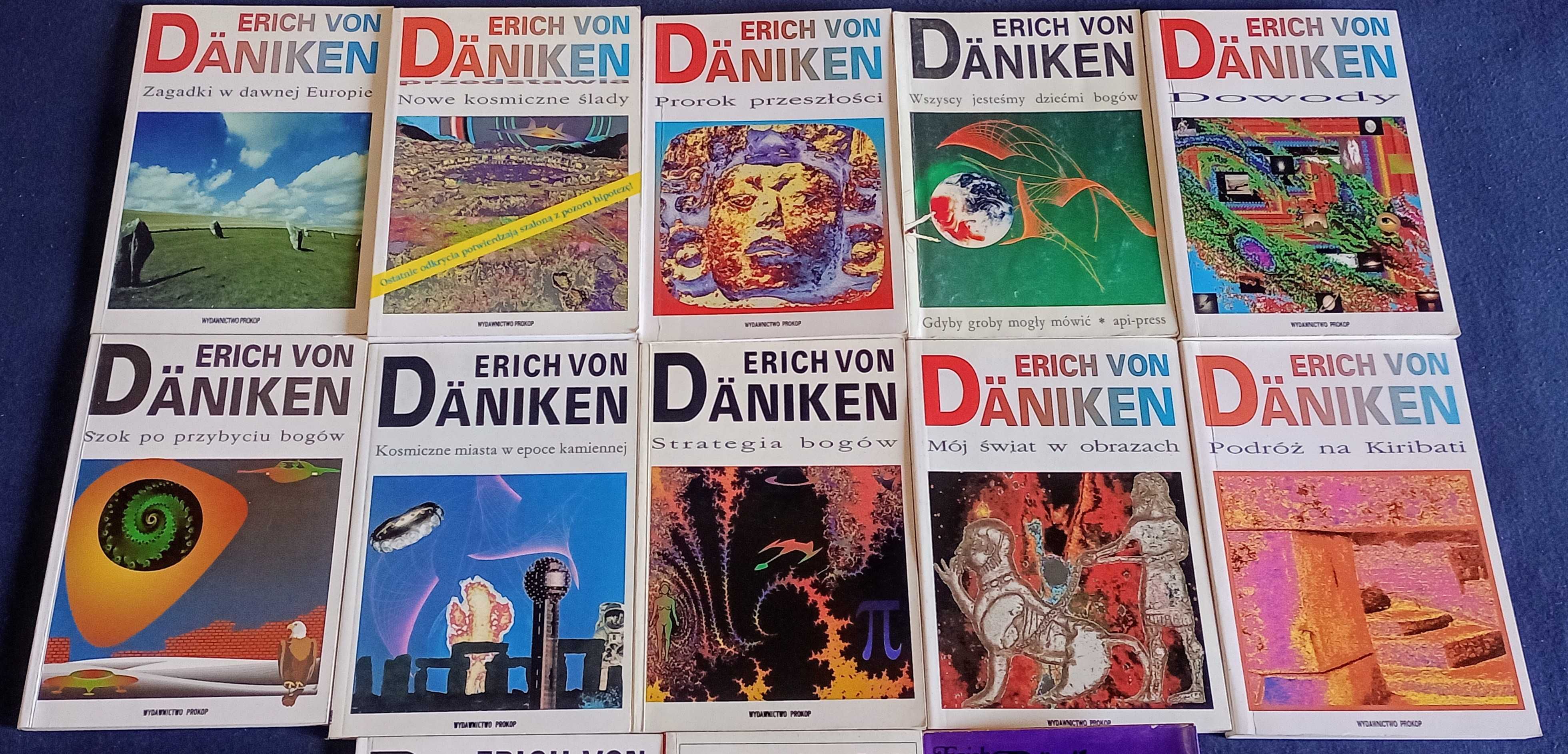 Erich von Daniken x 13 tytułów Dowody,Prorok,Kosmiczne miasta i inne