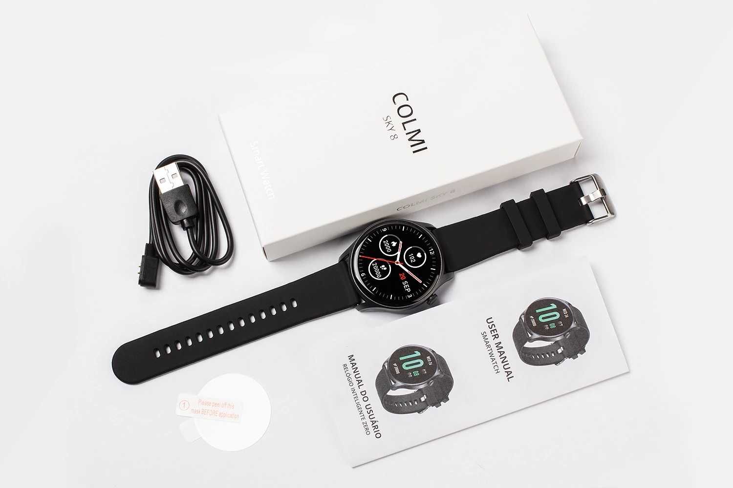 SmartWatch SKY 8 kroki, kalorie, tętno, ciśnienie, powiadomienia, PL.