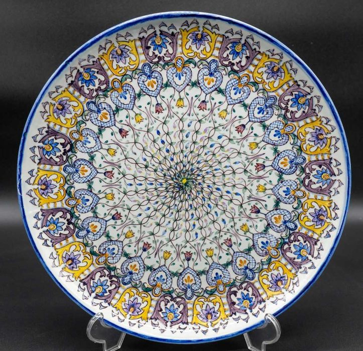 Prato Falante em Faiança Fabrico do Cavaco