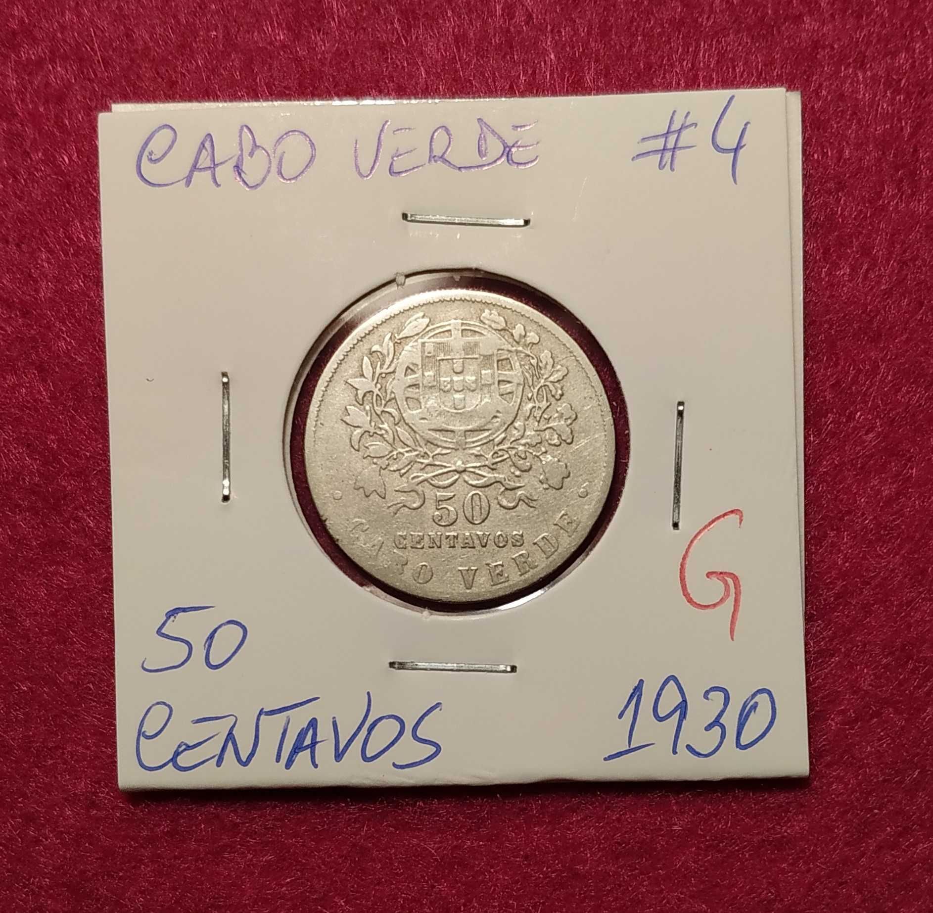 Cabo Verde - moeda de 50 centavos de 1930